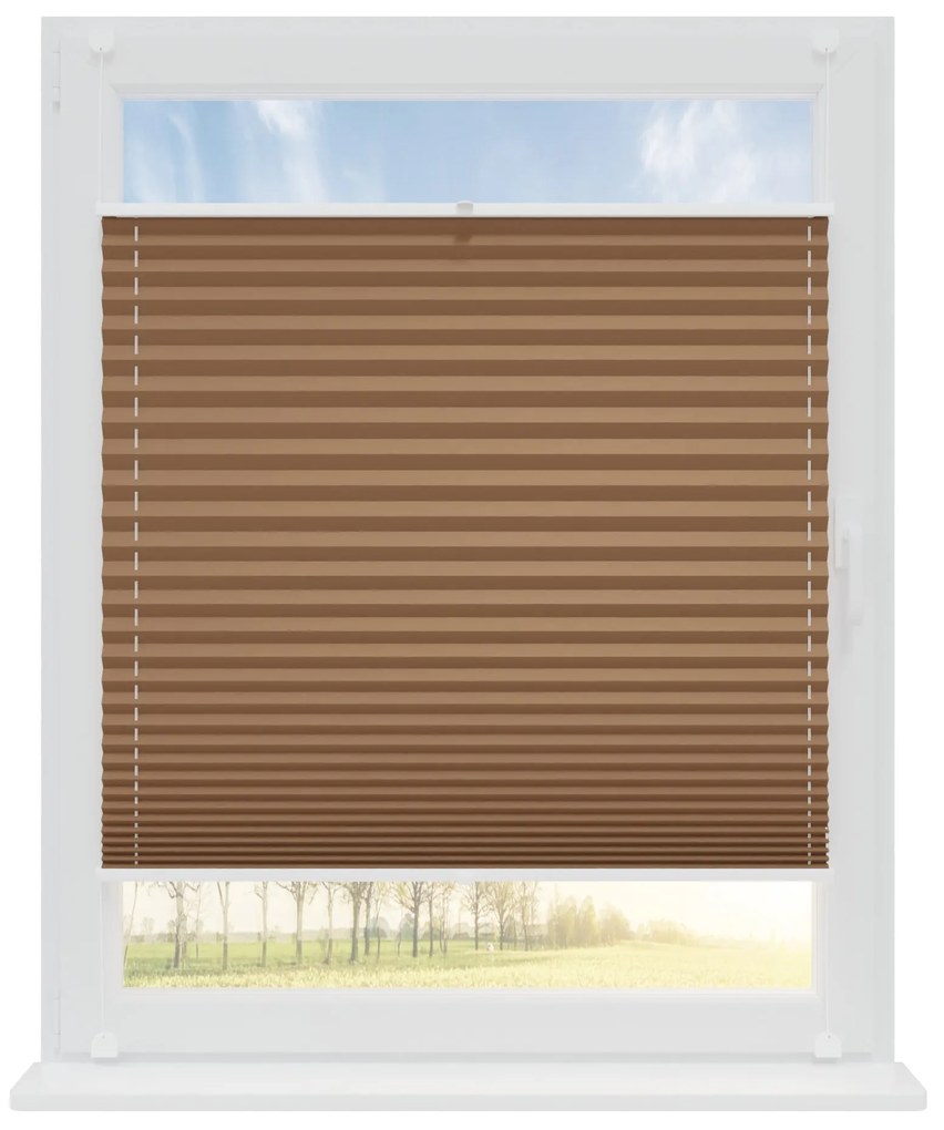 Dekodum Neinvazívna plisovaná roleta kakao Šířka (cm): 56