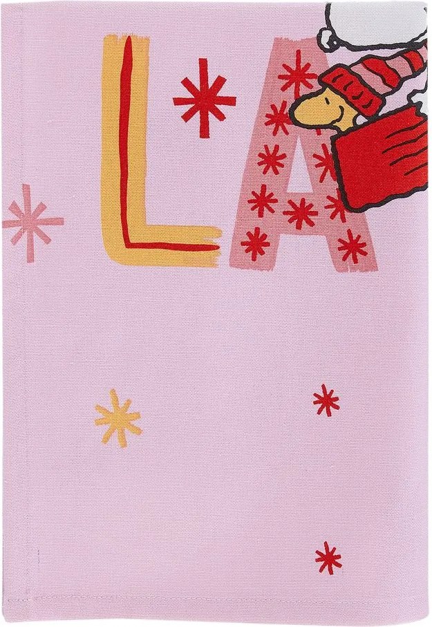 PEANUTS Utierka "FaLaLaLa" - sv. ružová