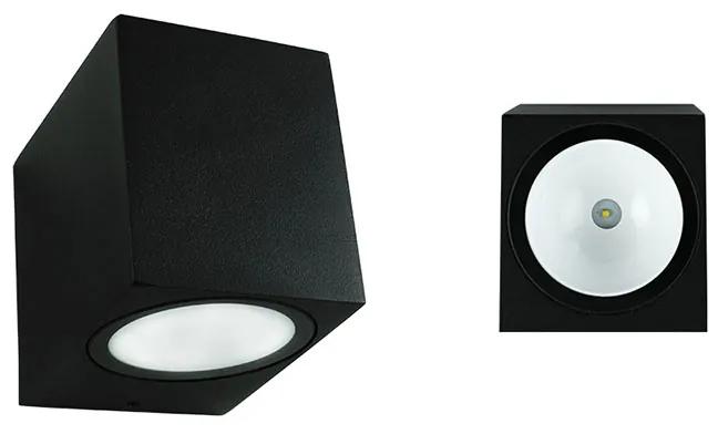 McLED Vonkajšie LED nástenné osvetlenie REVOS S, 3W, 3000K, IP65, čierne