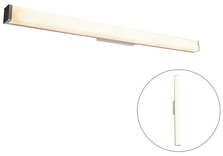 Moderná nástenná lampa do kúpeľne oceľ 92 cm IP44 - Cascada
