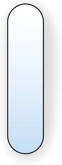 Baltica Design - Nástenné zrkadlo TINY BORDER 155x40 cm čierne