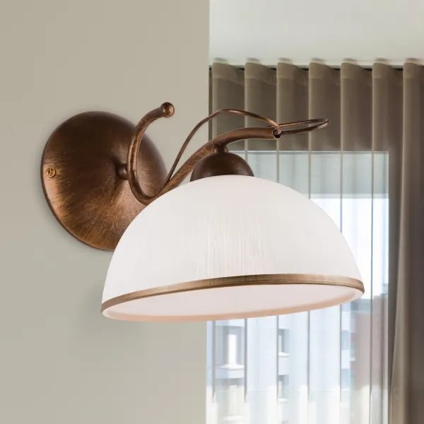 Nástenné svietidlo COBRA 1xE27/60W/230V bronz/patina