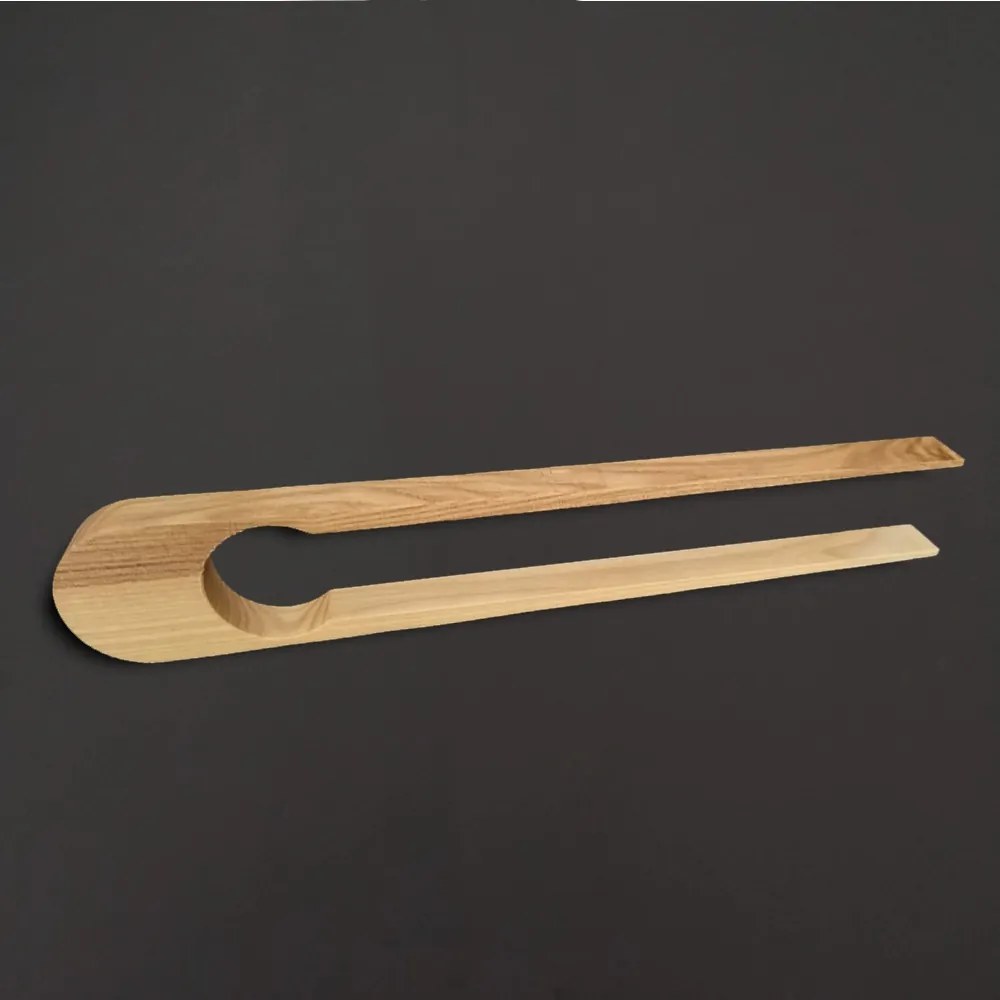 AMADEA Drevené servírovacie kliešte, masívne drevo, dĺžka 28 cm