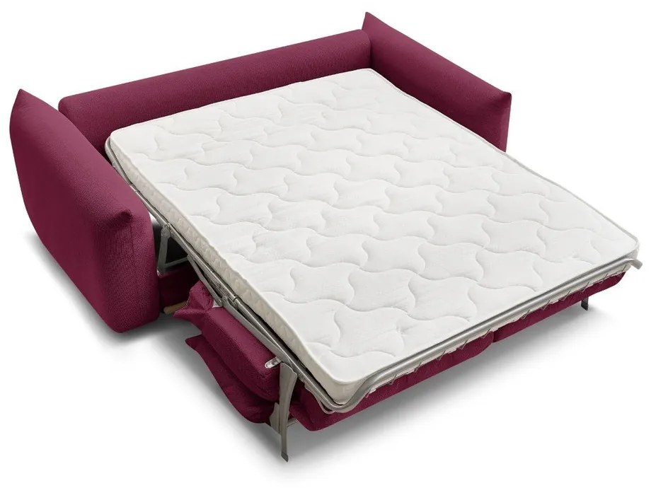 Vínová rozkladacia pohovka 214 cm Ernest – Bobochic Paris