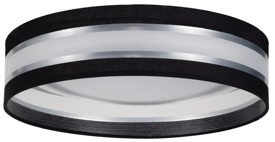 LED Stropné svietidlo CORAL 1xLED/24W/230V čierna/strieborná