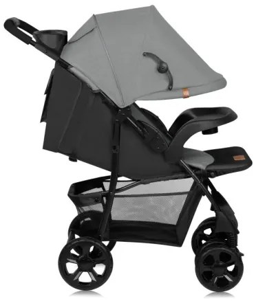 Lionelo - Športový kočík EMMA PLUS šedá/čierna