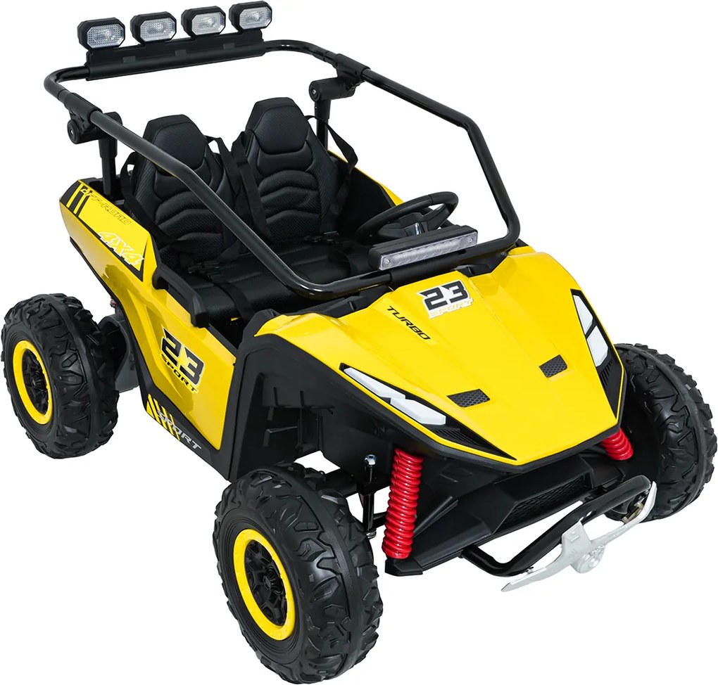 Ramiz Elektrická bugina TURBO 23 pre deti žltá