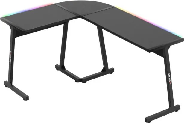 Herný rohový stôl Hero 6.0 RGB čierny