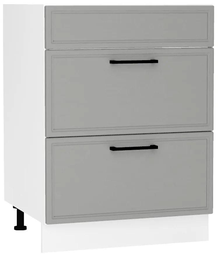 Kuchynské skrinka Emily D60PC S/2 ZASL Dast Grey