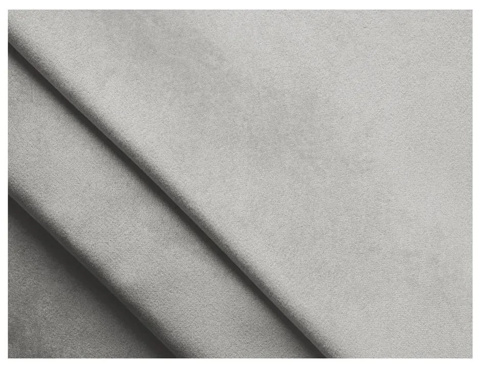 Svetlosivá čalúnená dvojlôžková posteľ s úložným priestorom s roštom 140x200 cm Hauke – Makamii