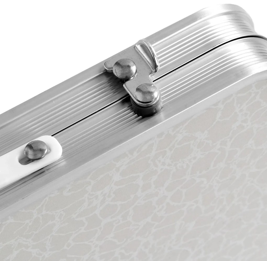 Skládací turistický stolek Marco bílý