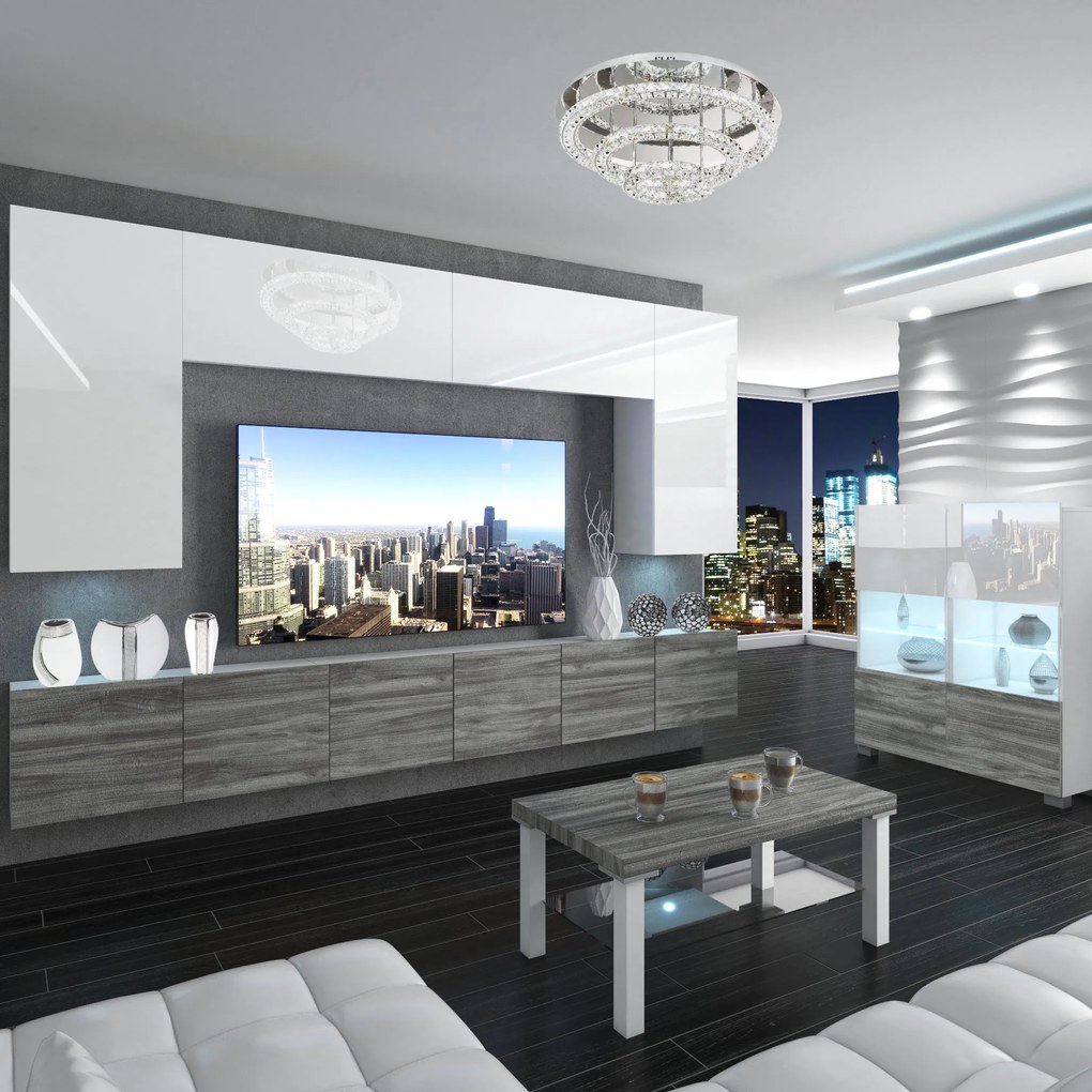 Konferenčný stolík Belini Premium Full Version šedý antracit Glamour Wood Nexum 2