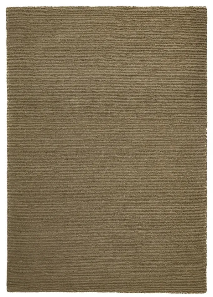 Kaki ručne tkaný vlnený koberec 200x290 cm Harris Boucle – Flair Rugs