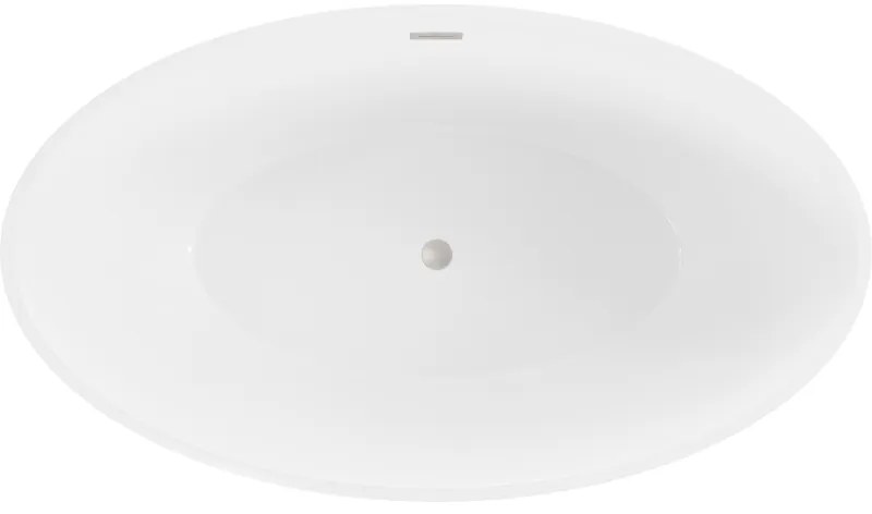 Mexen Nike, voľne stojaca vaňa 175 x 100 cm, biela, oceľový prepad, 54071751000-97