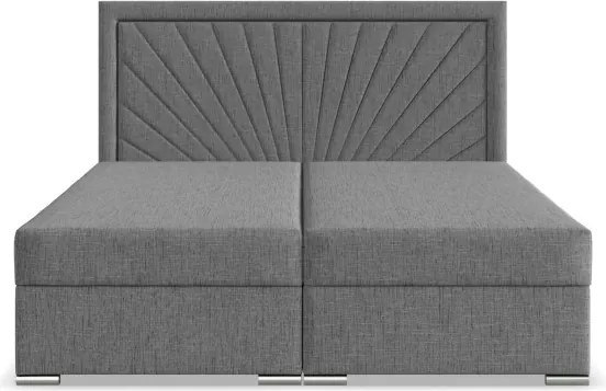 Manželská posteľ VICENZA 180×200 cm sivá