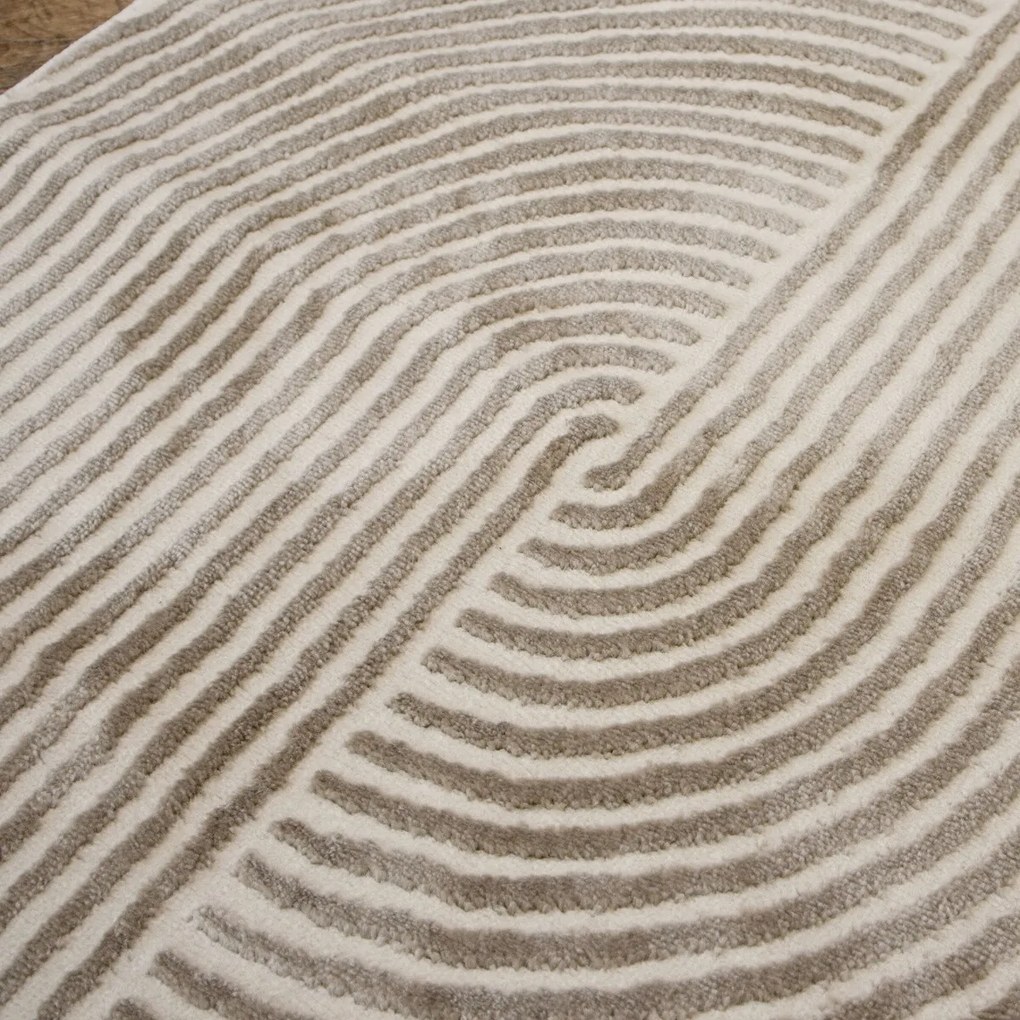 Angel Carpet, Kusový koberec Zafiro 19 Gold, 120x170, žltá, kancelária