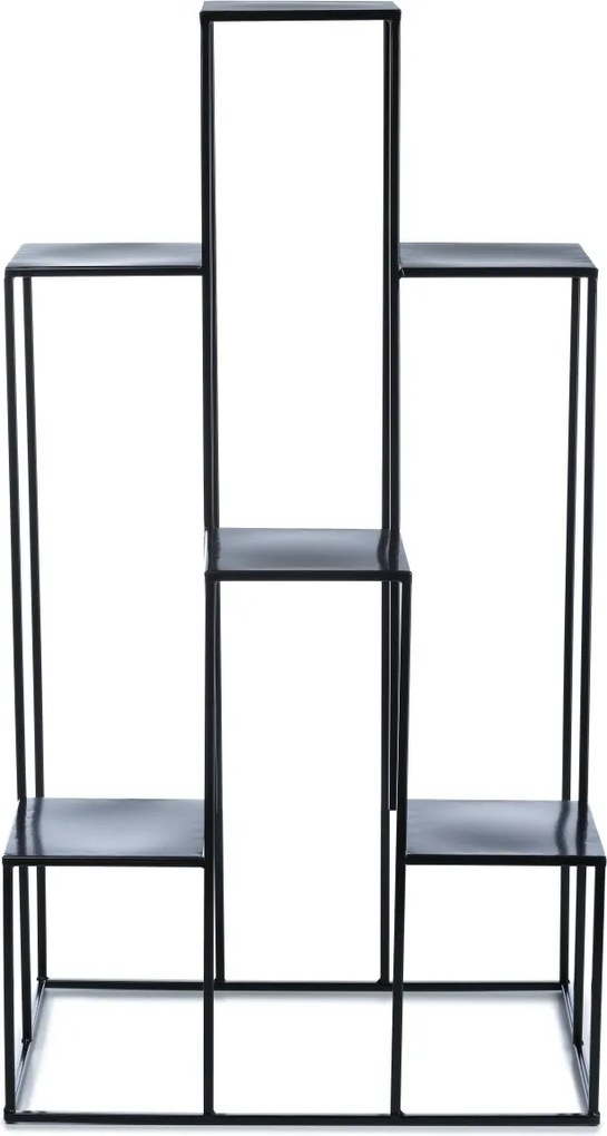 STOJAN NA KVETINÁČ KASKADA 110X60X40 CM ČIERNA