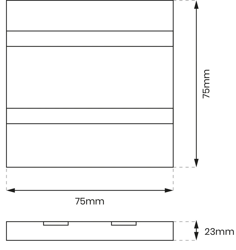 Schodiskové LED svietidlo Vox, 1x LED 0,6w, 4000k, b