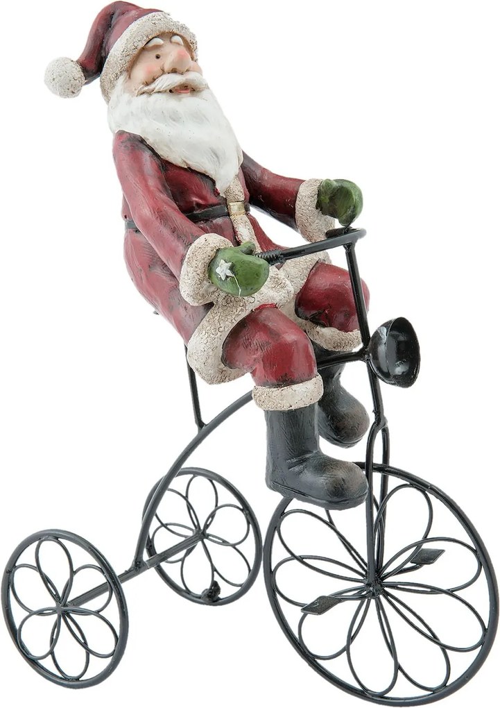 Dekorácie Santa na trojkolke - 20 * 10 * 26 cm