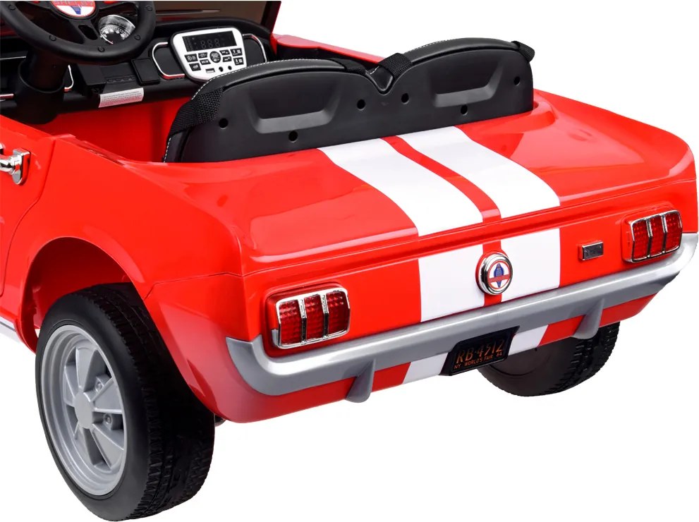 JOKOMISIADA Detské autíčko na batériu Shelby GT 350 Classic dvojmiestne červené PA0336