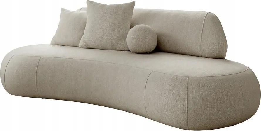 Pohovka trojsedačka Bally (tmavobéžová čierna)