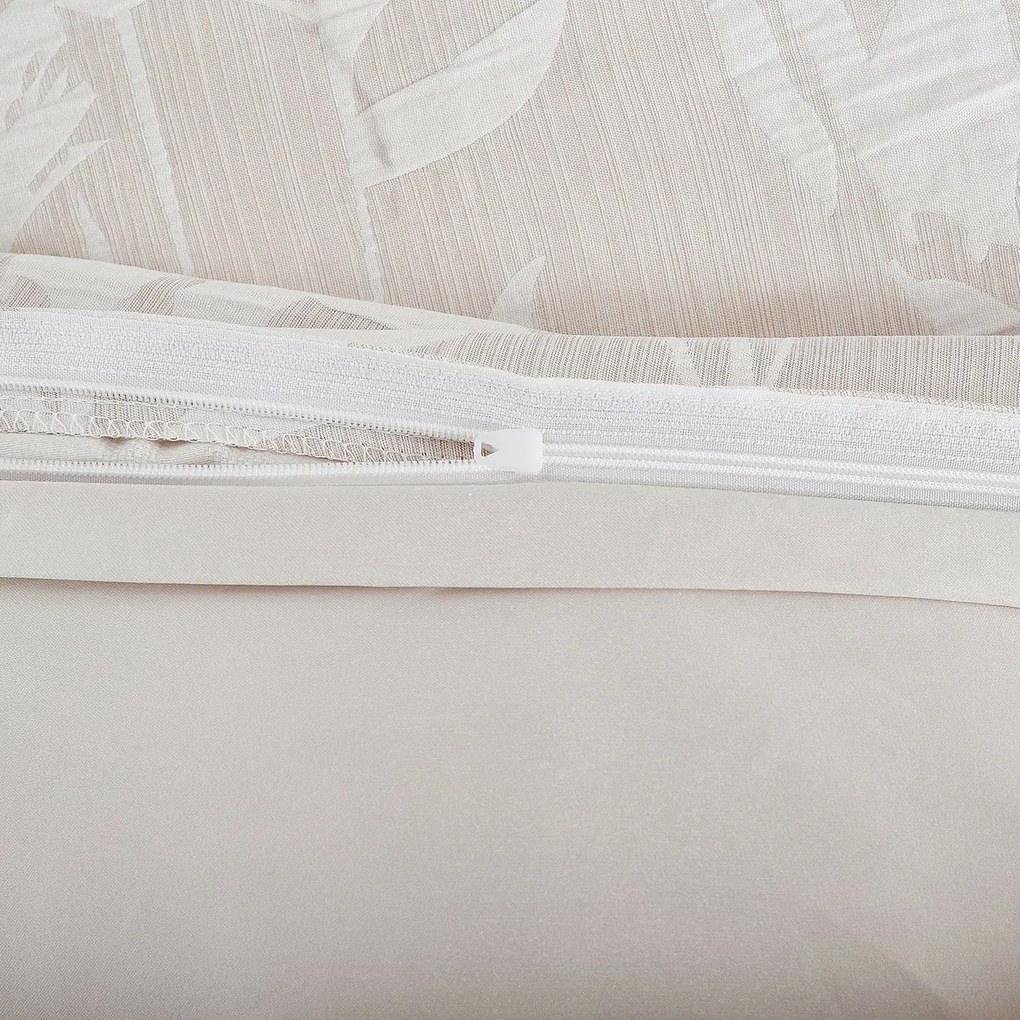 Žakárové obliečky Alabama béžová, 140 x 200 cm, 70 x 90 cm