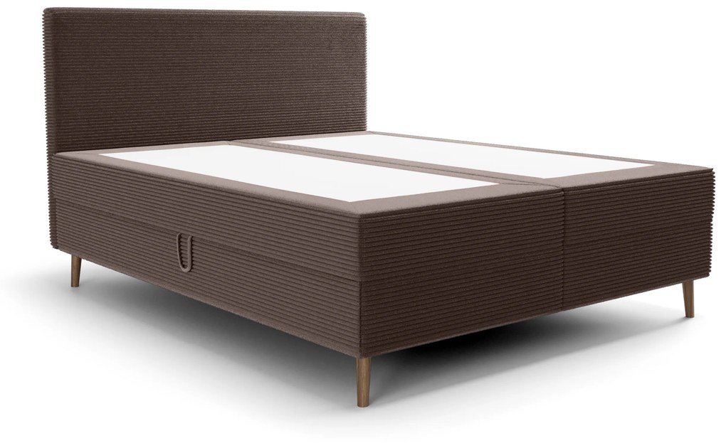 Jednolôžková posteľ 120 cm Napoli Bonell (hnedá) (s roštom, s úl. priestorom). Akcia -20%. Vlastná spoľahlivá doprava až k Vám domov. 1082433