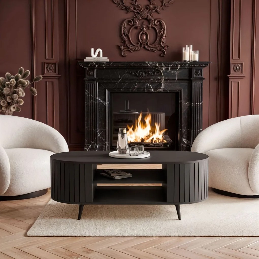 KONFERENČNÝ STOLÍK LANDRY 3 ČIERNY