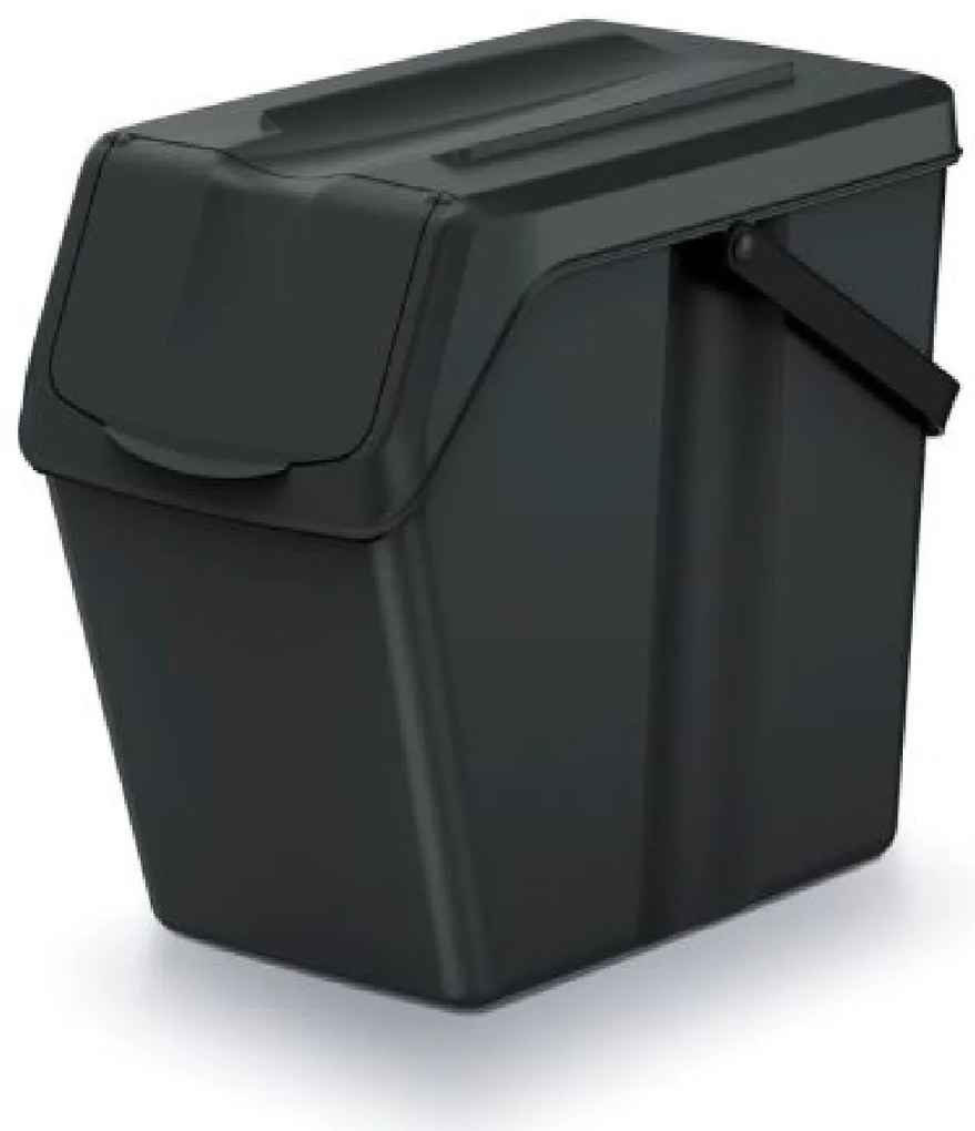 PROSPERPLAST Odpadkový kôš SORTIBOX II antracit, objem 25L