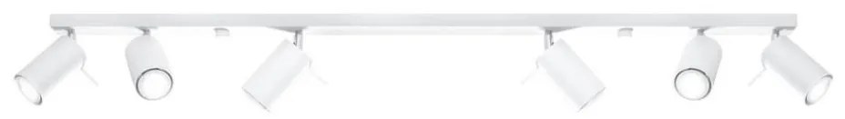 Sollux SL.0333 - Bodové svietidlo RING 6L 6xGU10/10W/230V biela