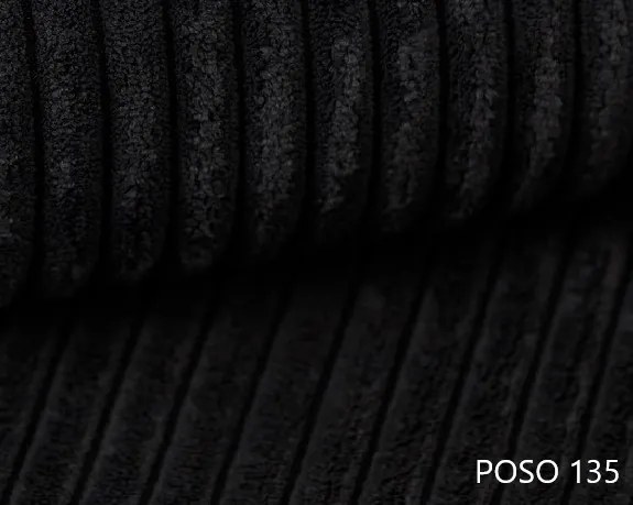 Rohová sedačka Baria (P) (čierna). Akcia -20%. Vlastná spoľahlivá doprava až k Vám domov. 1133102