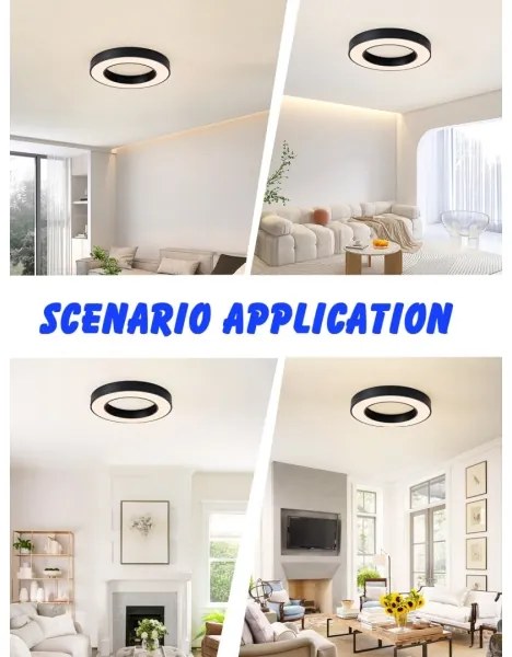 Immax NEO 07209L-LED Stmievateľné svietidlo PASTEL LED/53W/230V 60cm čierna Tuya+DO