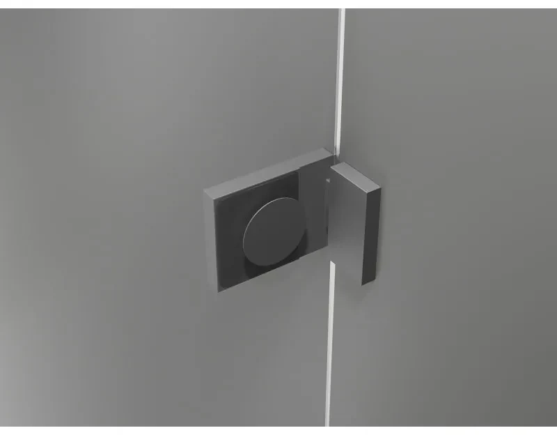 Mexen Lunar Duo, výklopný sprchový kút 115 x 80 cm, 8mm číre sklo, grafitový profil, 834-115L-080P-95-00