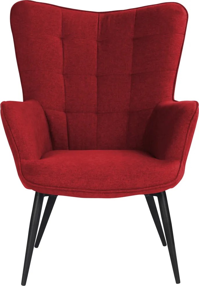 Kreslo Victoria, červená látka