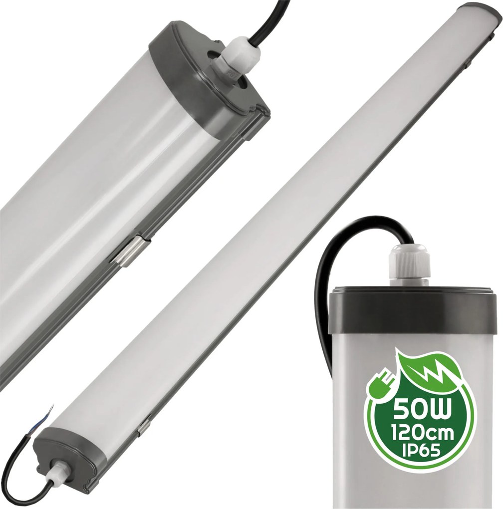 BERGE LED panel LEO čierny - 120cm - 50W - 230V - neutrálna biela