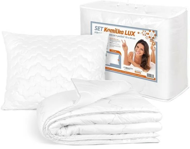 Bellatex Set Kamilka LUX perina a vankúš, 140 x200 cm, 70 x 90 cm