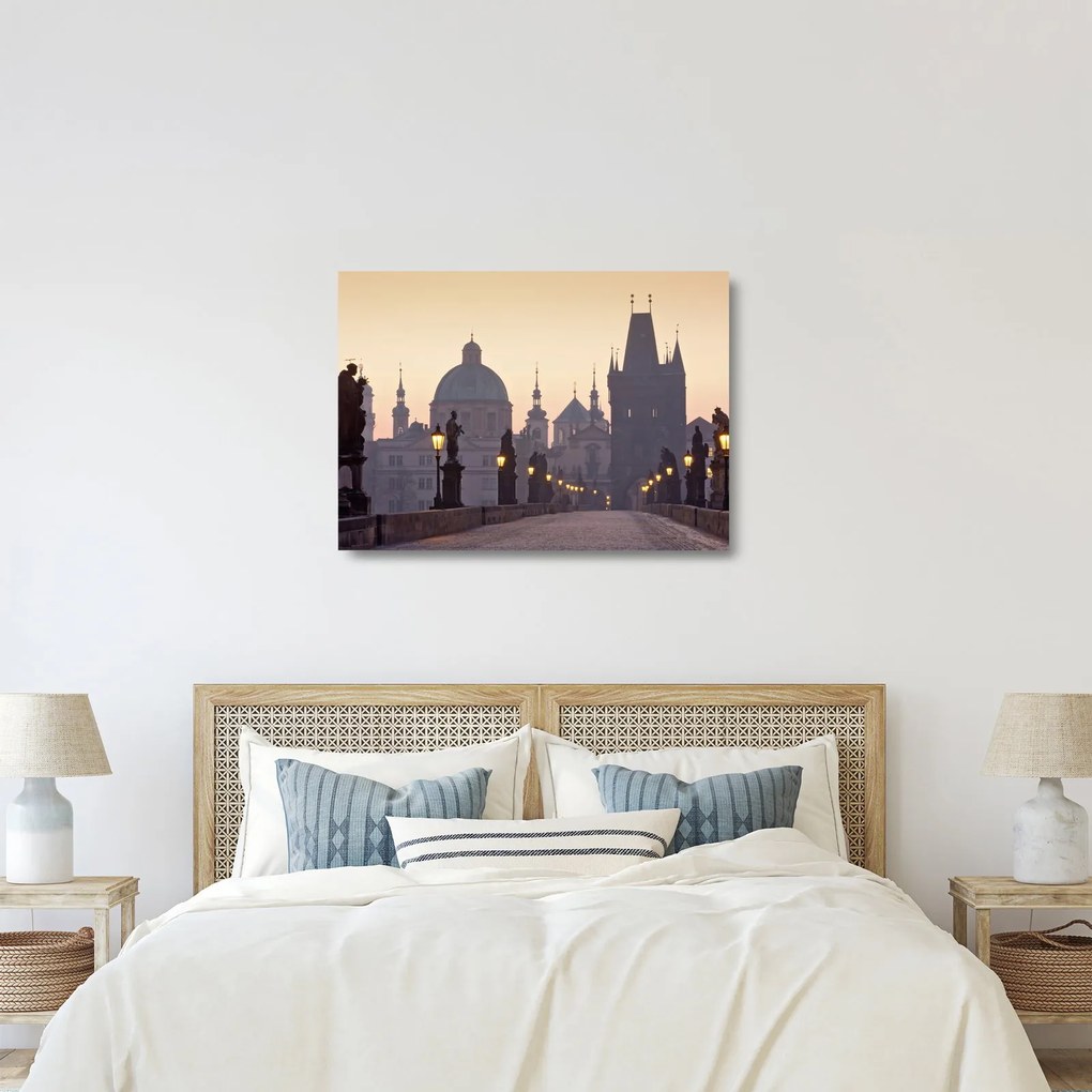Sklenený obraz - Karlov most (70x50 cm)