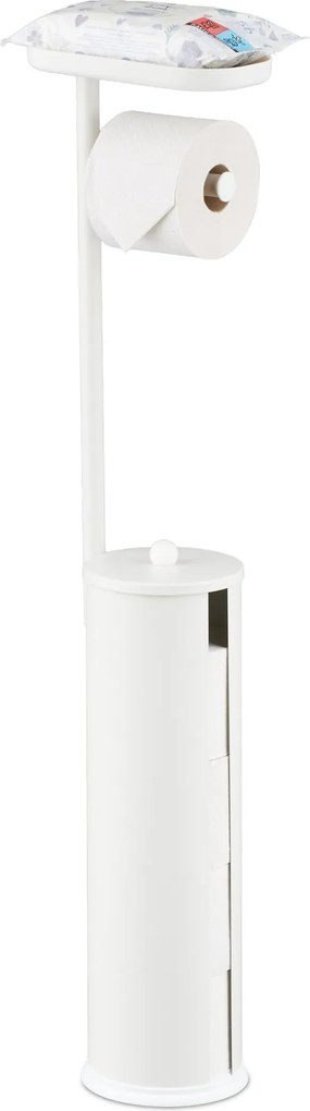Držiak na toaletný papier s poličkou RD51341, biela