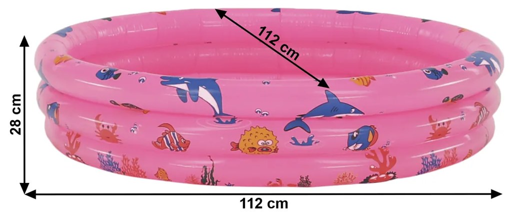 Detský nafukovací bazén Lome - ružová