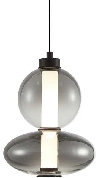 LED Luster na lanku DAPHNE LED/12W/230V šedá