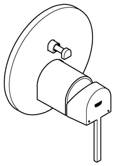 GROHE 24060003 - Batéria PLUS lesklý chróm