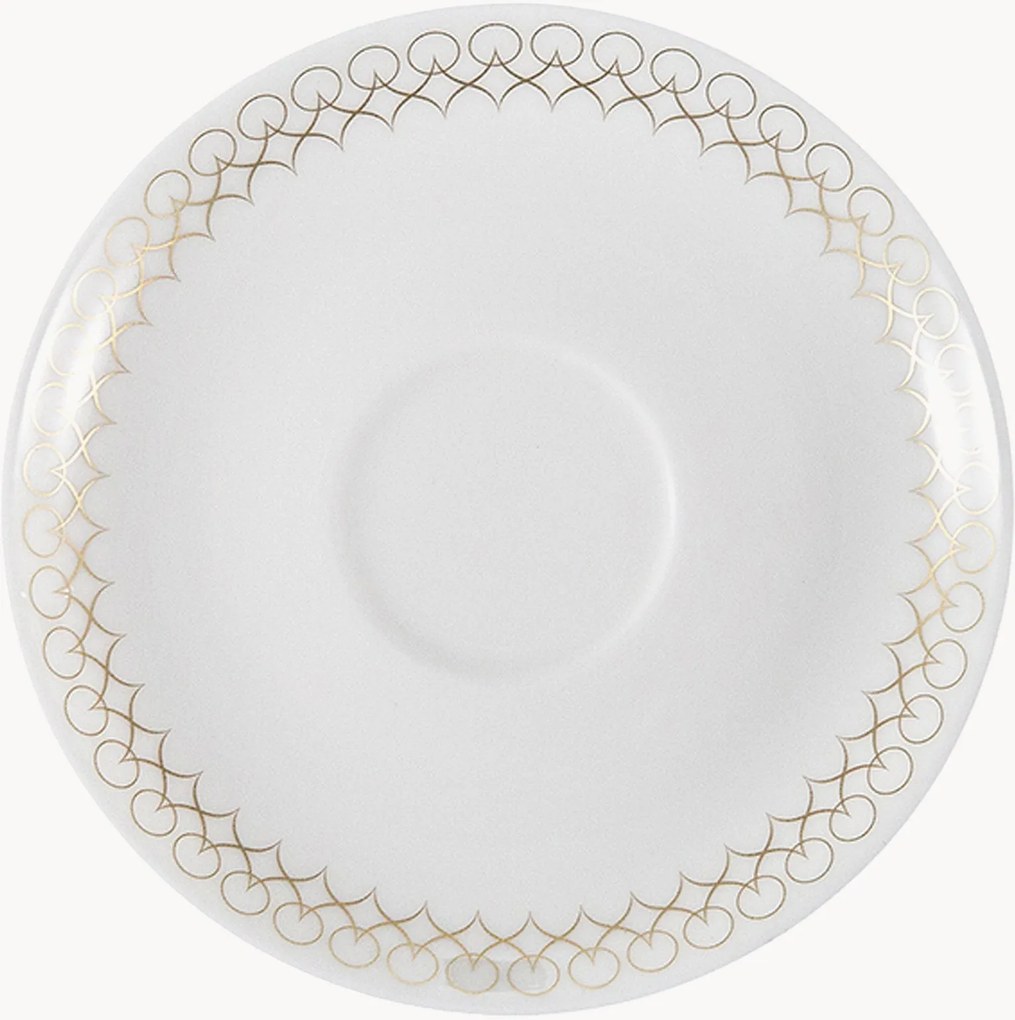 Podšálky na espresso z kostného porcelánu Jade, 6 ks