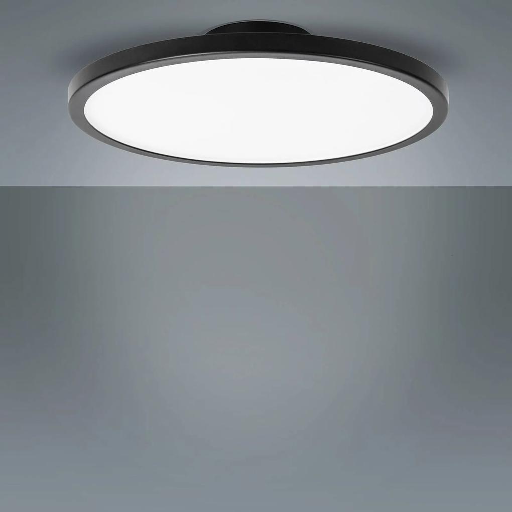 LIGHTME stropné LED svetlo Aqua Ø 30,2cm čierna