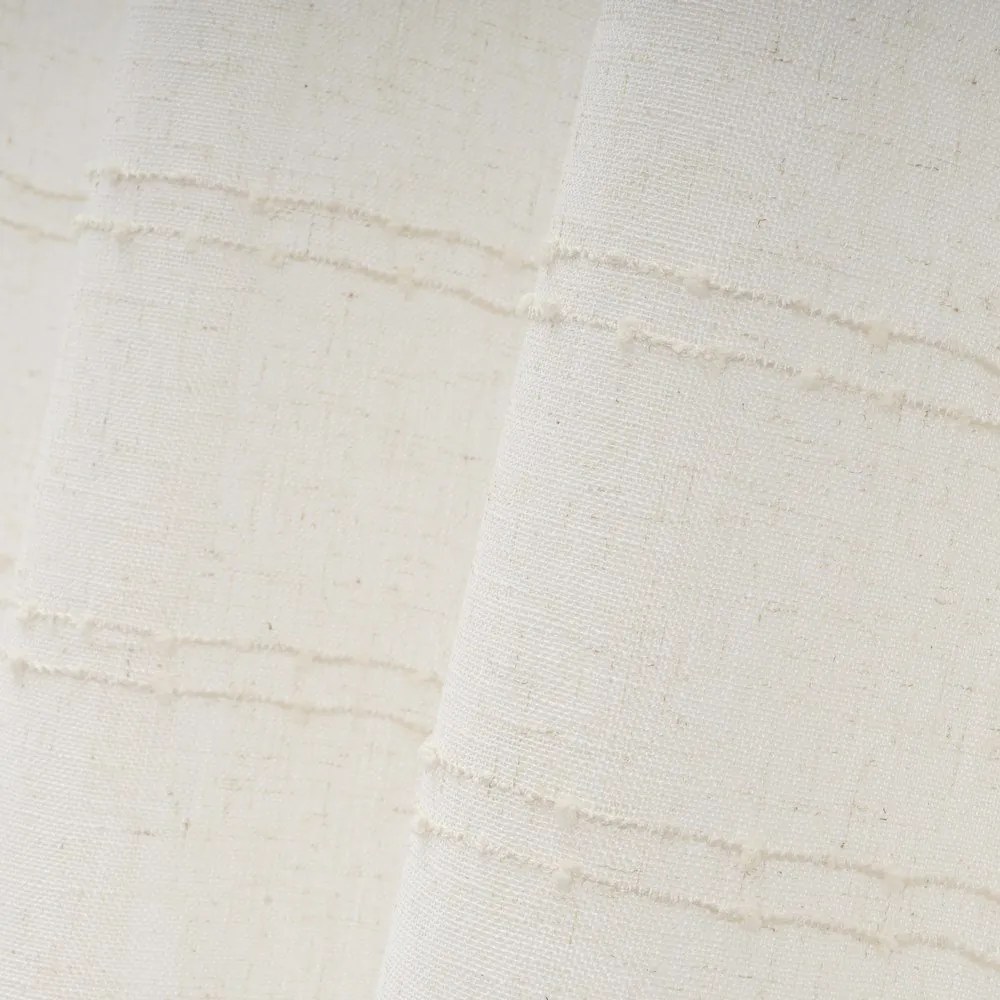 Béžový záves s prímesou ľanu 140x260 cm Nodes – Casa Selección