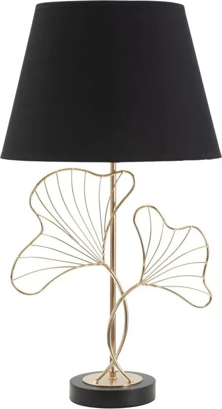 Stolná lampa Leaves 60 cm čierno-zlatá