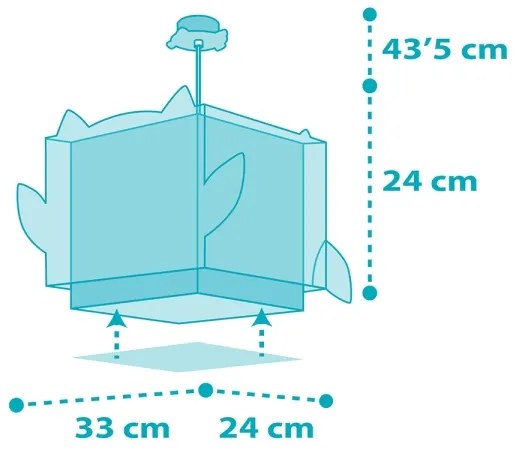 Dalber 64392 - Detský luster LITTLE OWL 1xE27/60W/230V