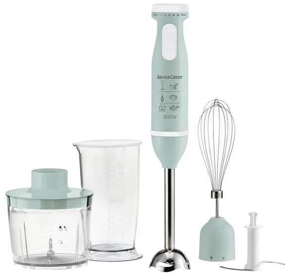 SILVERCREST® KITCHEN TOOLS Tyčový mixér SSMS 600 E6 (mentolová) (100360825)