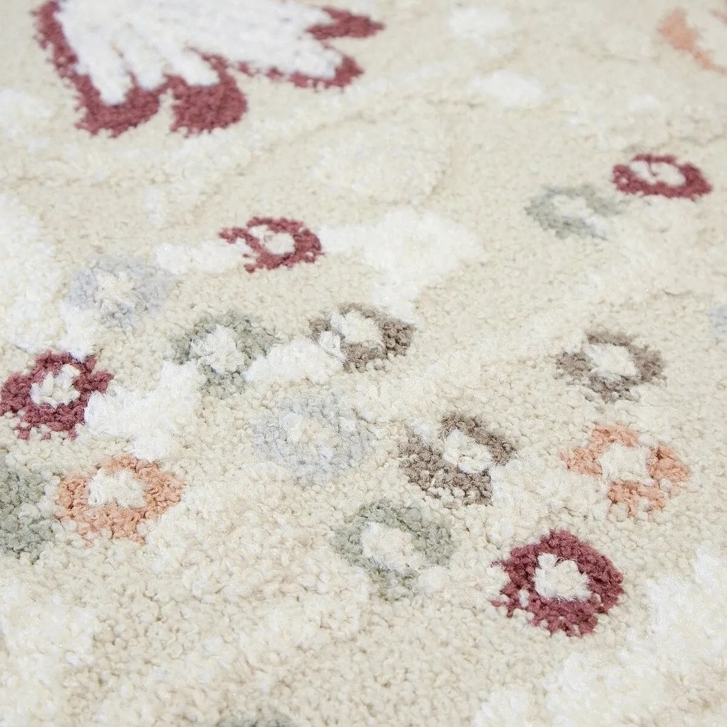 Angel Carpet, Kusový koberec Aurora 25 Beige, 60x110, béžová, kancelária