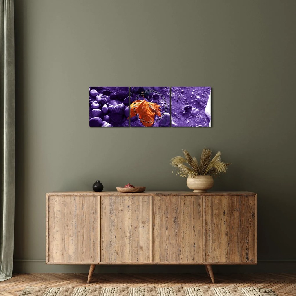 Obraz - Morská pláž (s hodinami) (90x30 cm)