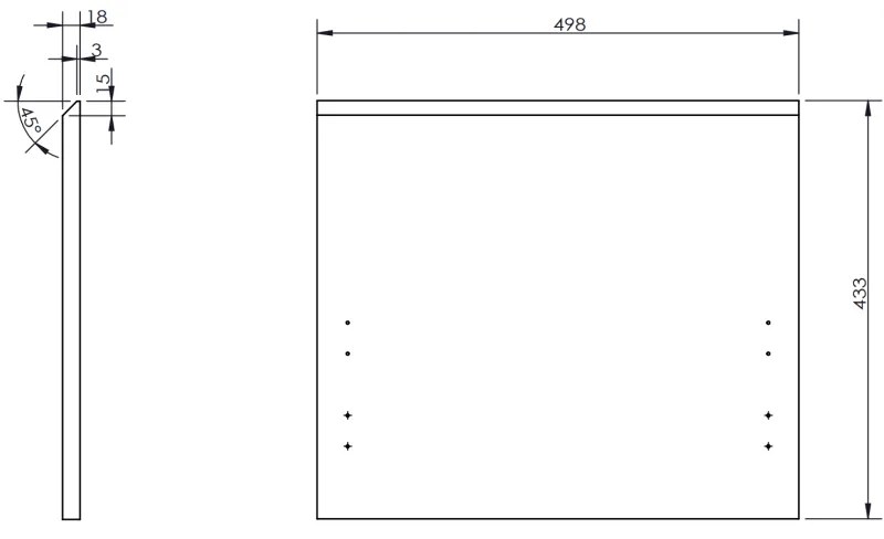 Mexen Orio, kúpeľňová skrinka 50 cm s umývadlom Vela, 1 zásuvka, biela lesklá, 91A10-05047-1-BF00-W23M00